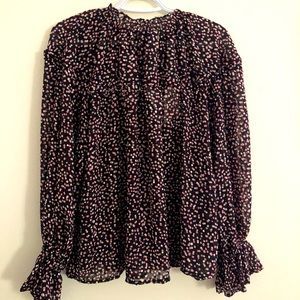 Women’s Polka dots Ruffle collar blouse. New